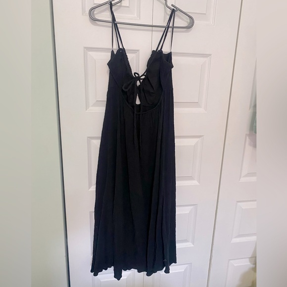H&M textured open back midi dress - Picture 1 of 3